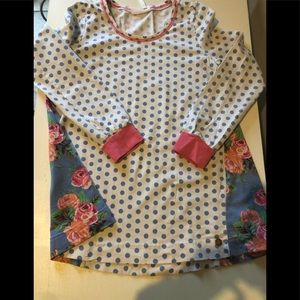 Matilda Jane polka dot and floral tunic shirt!